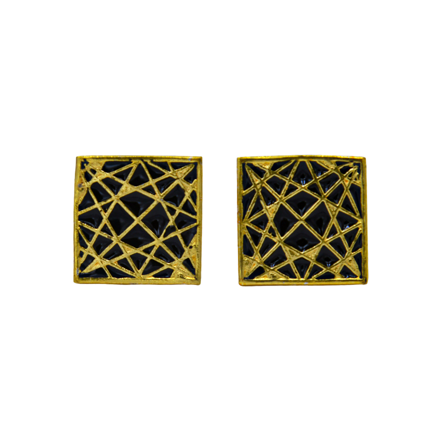 Gold Star Enameling Cufflinks - DeKulture DKW-1429-CFJ