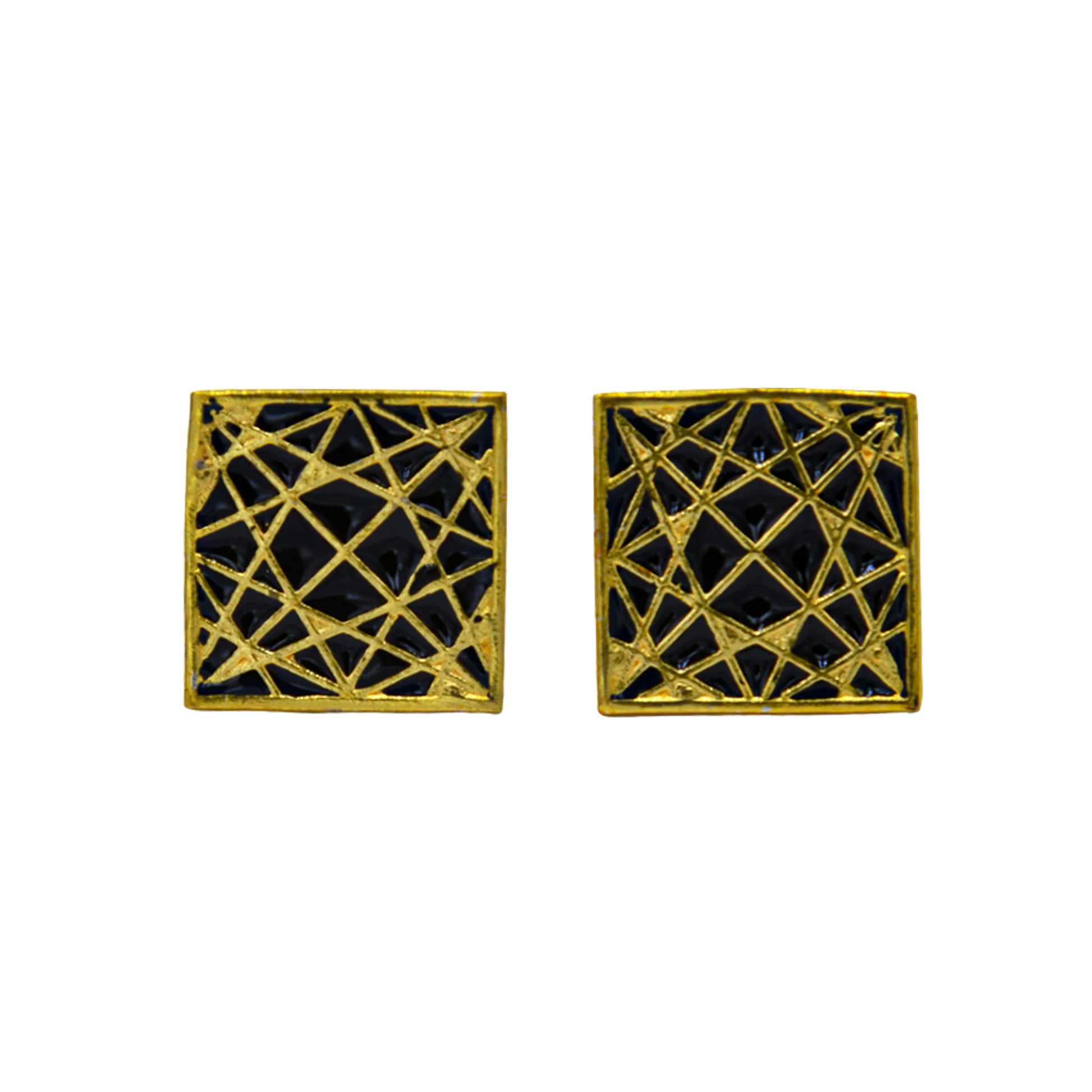Gold Star Enameling Cufflinks - DeKulture DKW-1429-CFJ