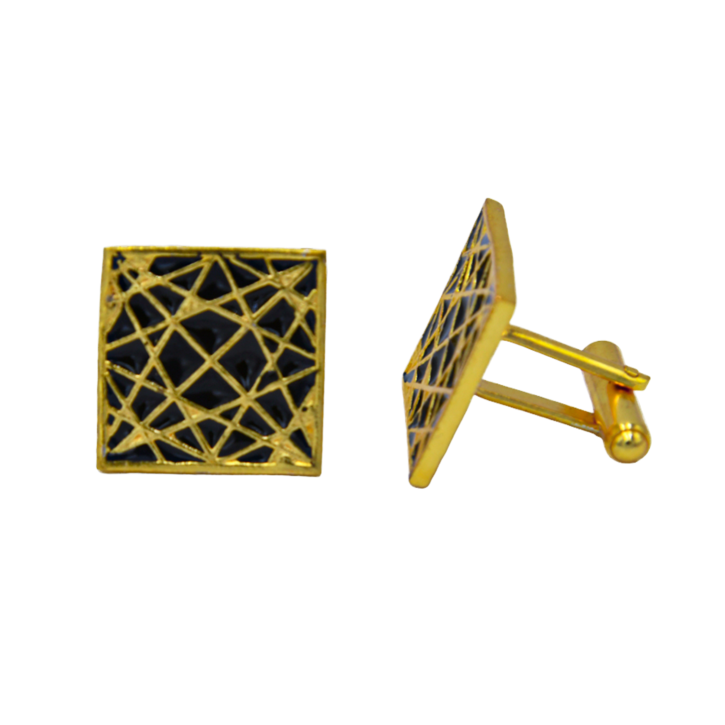 Gold Star Enameling Cufflinks - DeKulture DKW-1429-CFJ