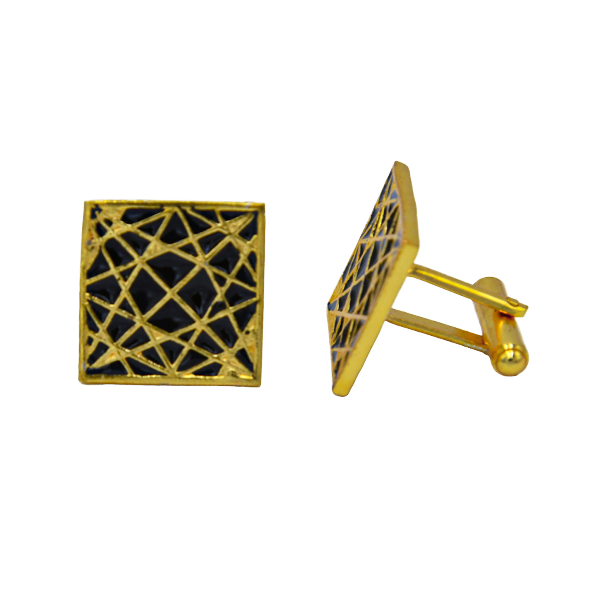 Gold Star Enameling Cufflinks - DeKulture DKW-1429-CFJ
