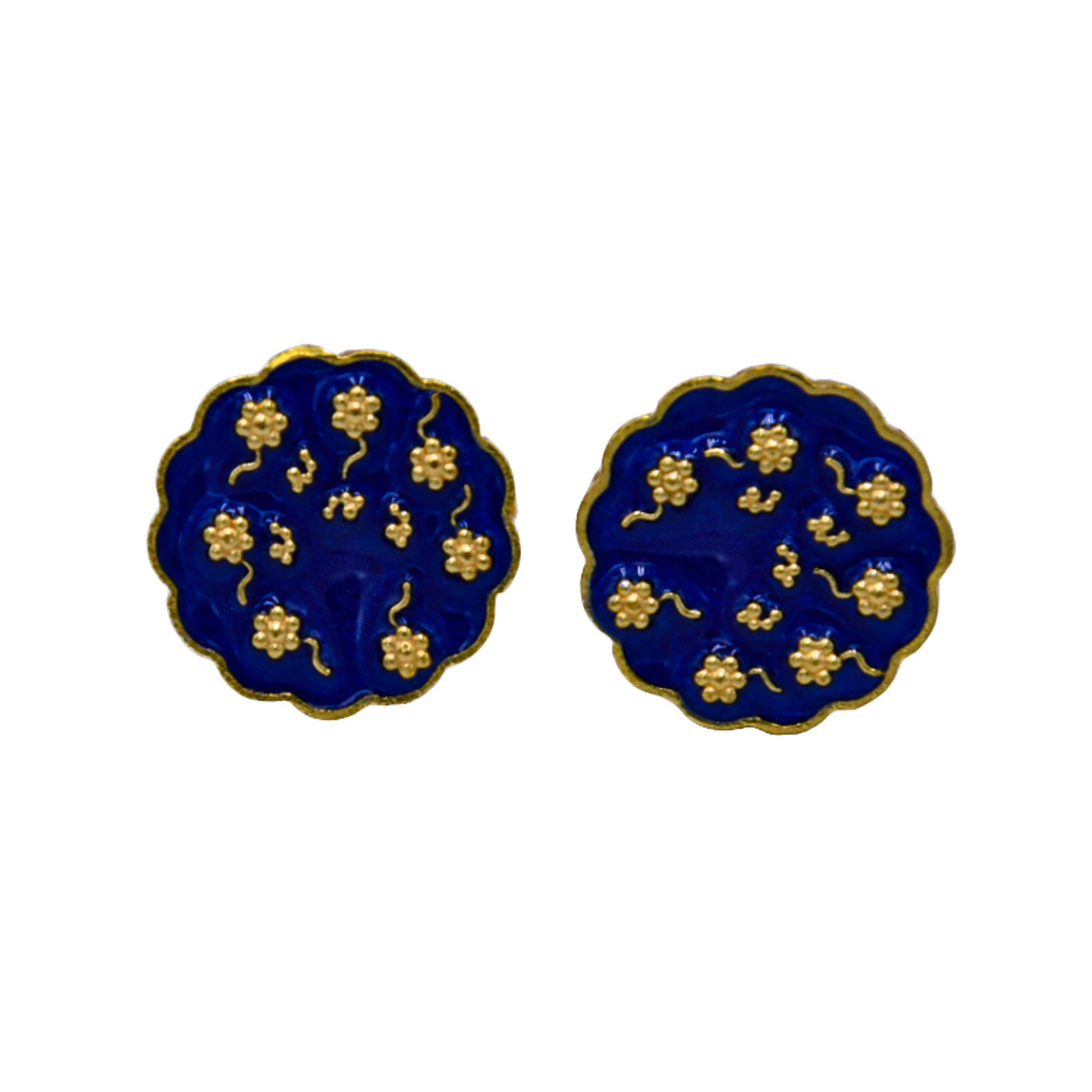 Flower Enameling Cufflinks - DeKulture DKW-1430-CFJ