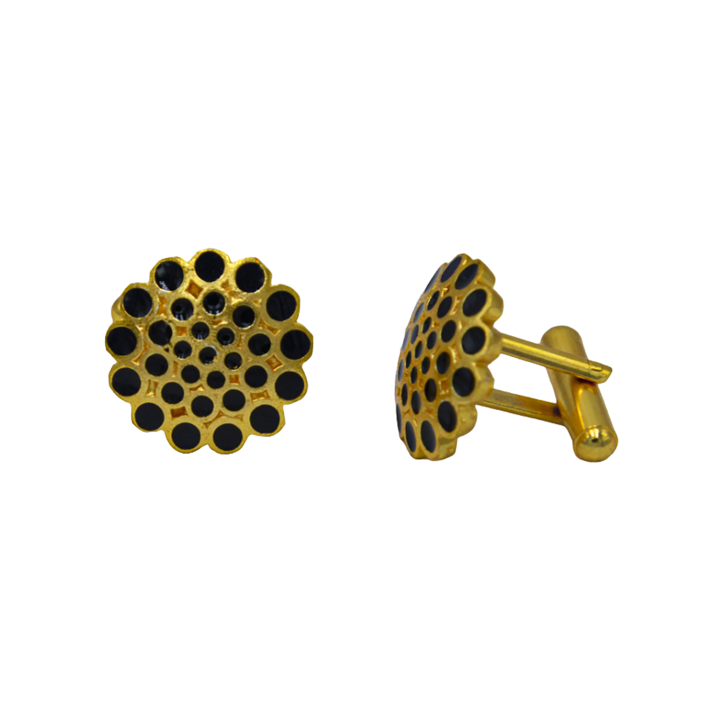 Flower Enameling Cufflinks - DeKulture DKW-1430-CFJ