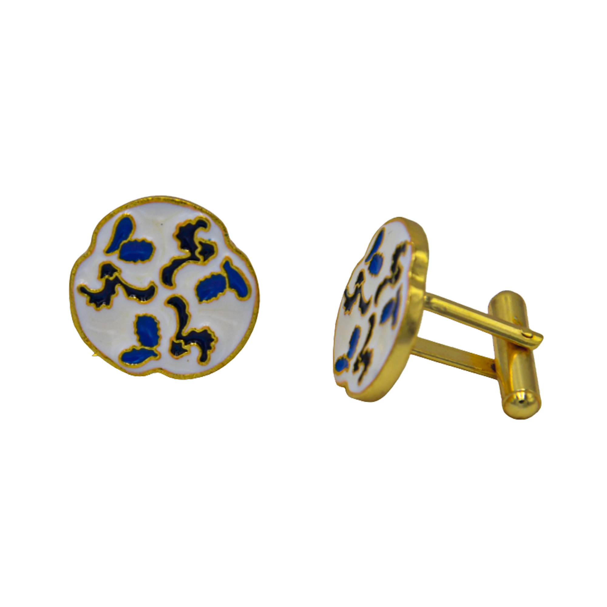 Black & White Enameled Cufflinks - DeKulture DKW-1436-CFJ