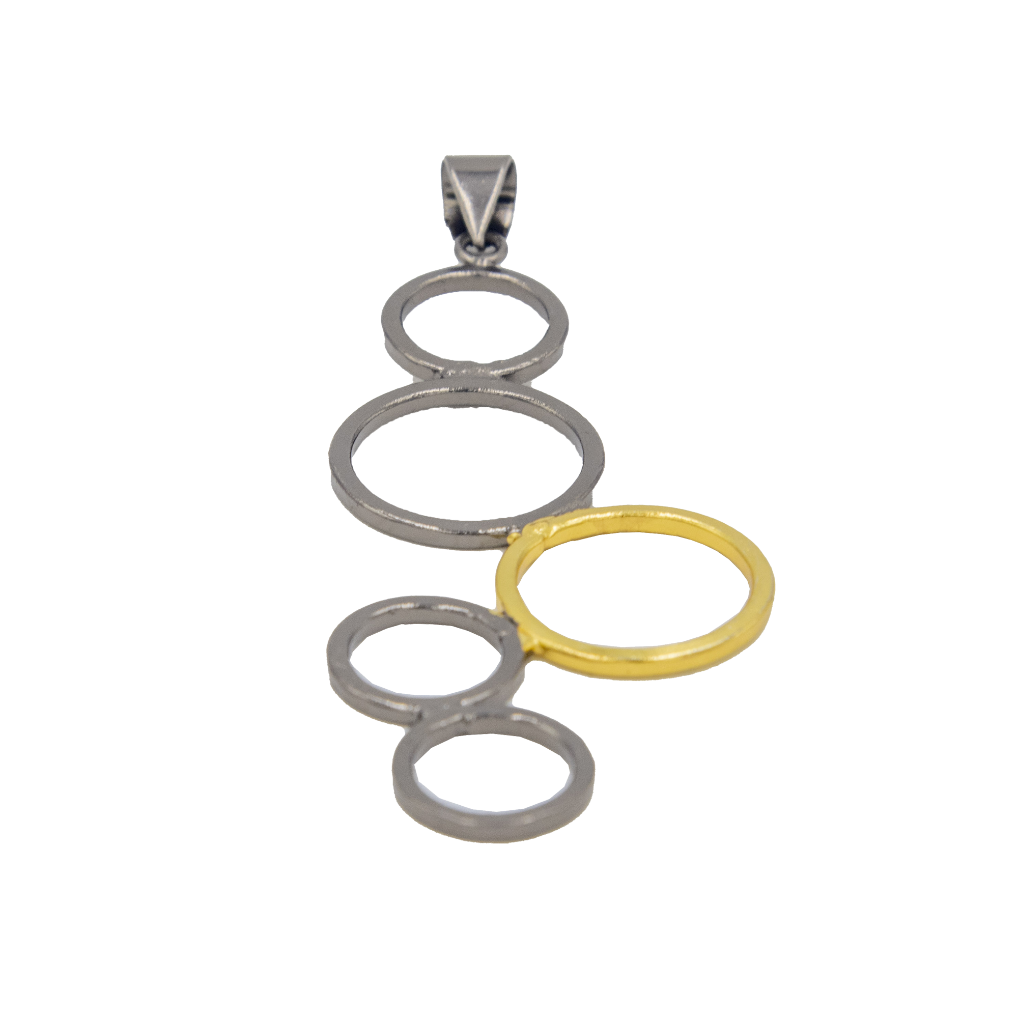 Penta Ring Brass Pendant - DeKulture DKW-1512-NKJ