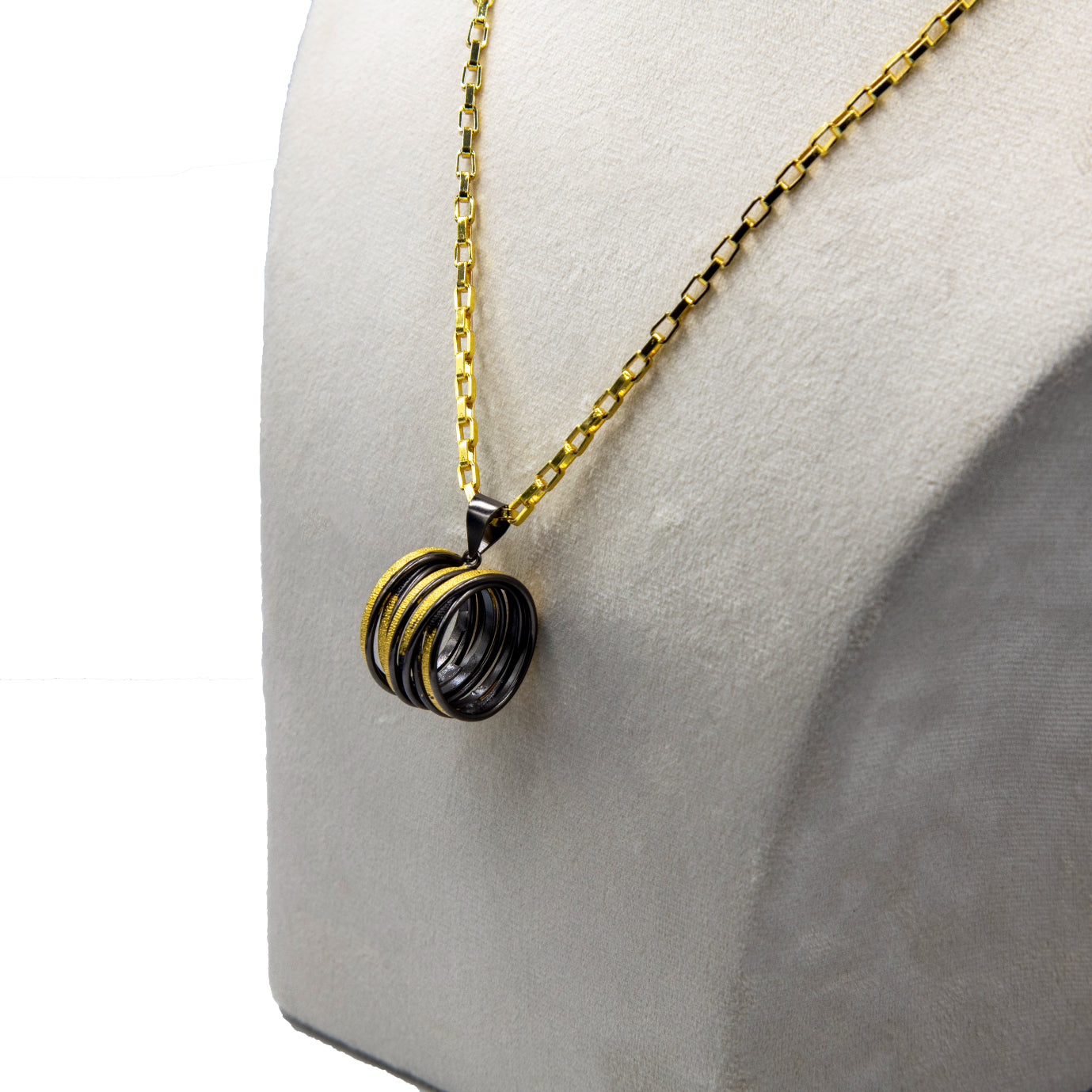 Penta Ring Brass Pendant - DeKulture DKW-1512-NKJ