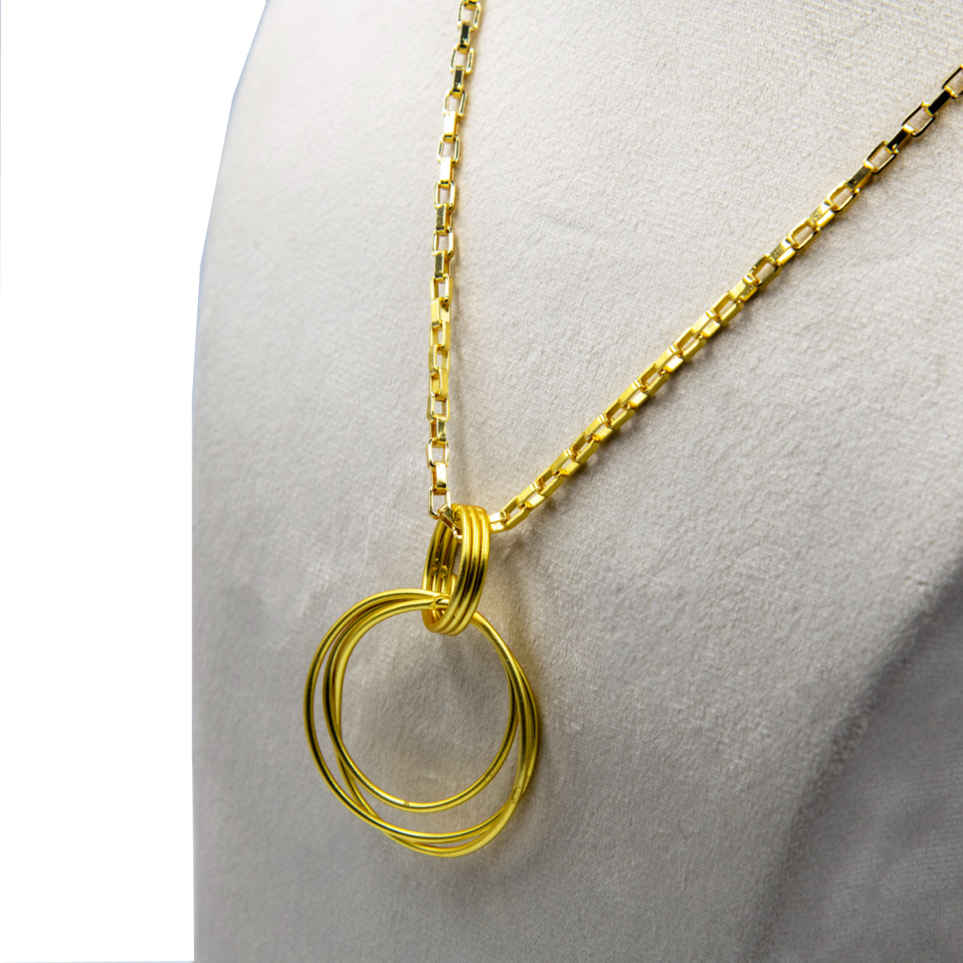 Penta Ring Brass Pendant - DeKulture DKW-1512-NKJ