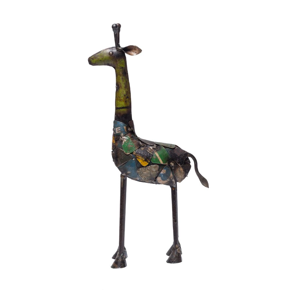 Recycled Giraffe Figurine
