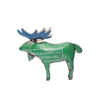 Recycled Moose Figurine