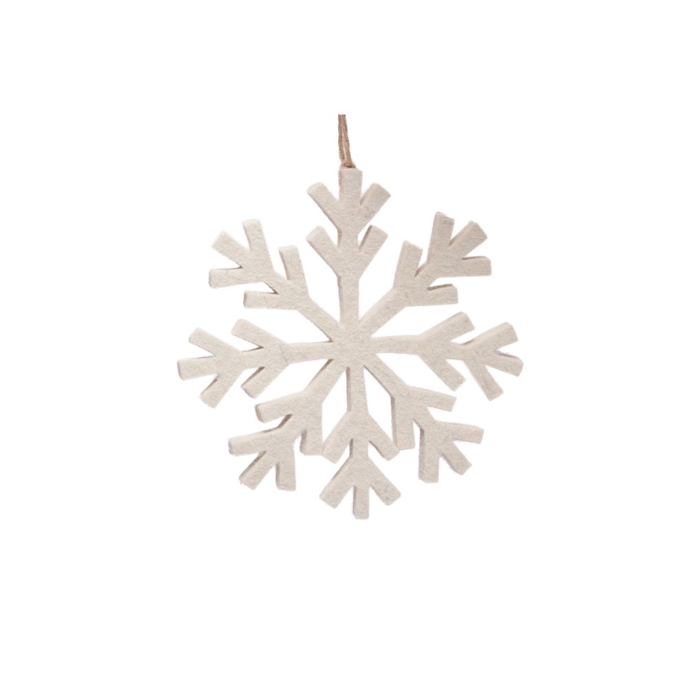Snowflake Hanging Ornament Set Of 2
