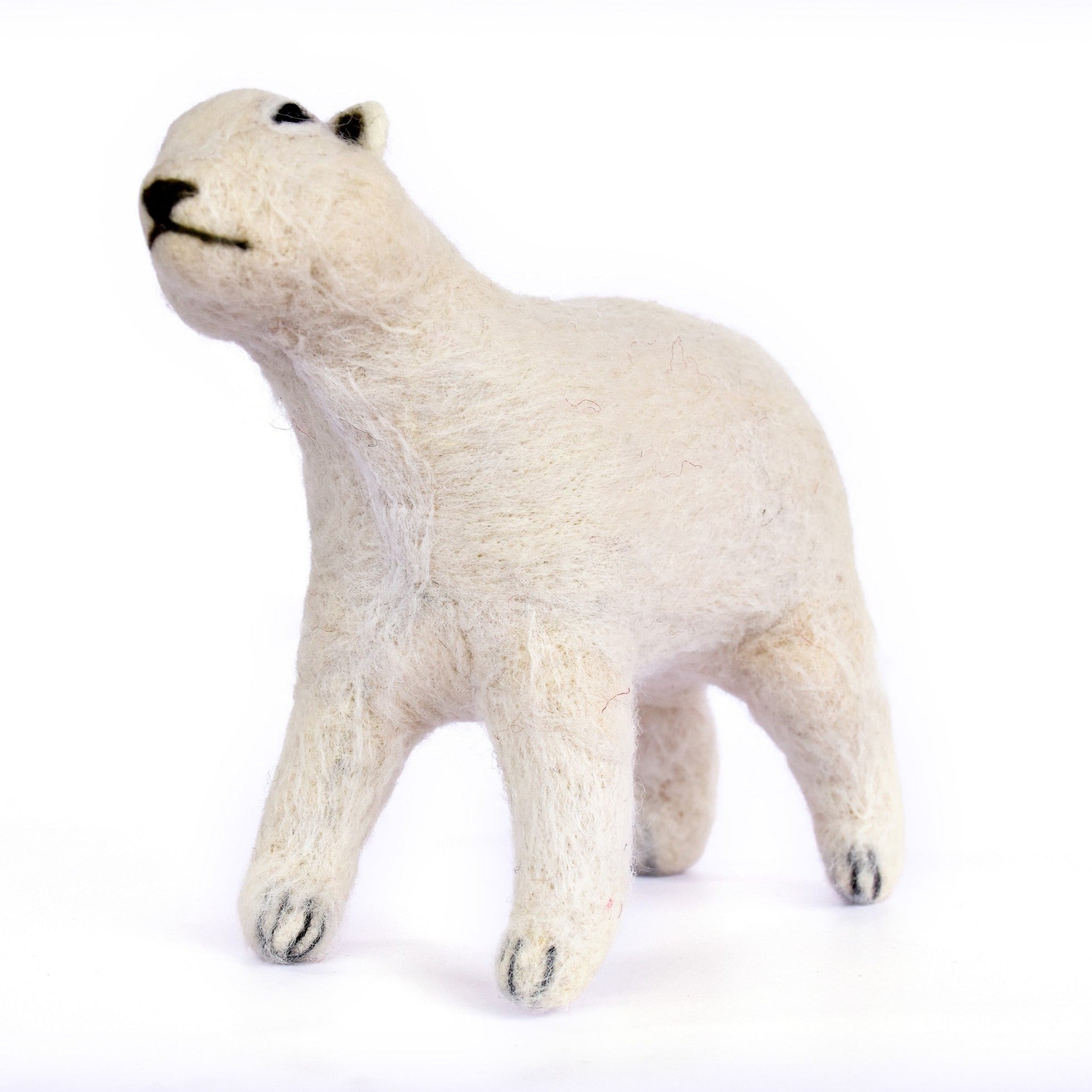 Needle Felted Polar Bear Ornament