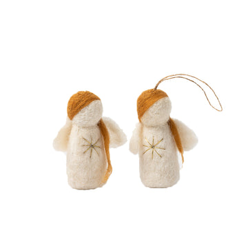Christmas Felted Angel Ornament
