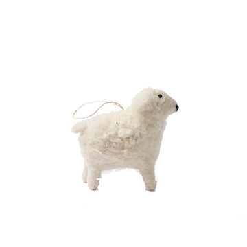 Easter Felted Sheep Ornament