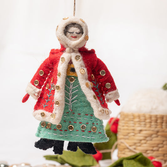 Santa Doll Christmas Ornament
