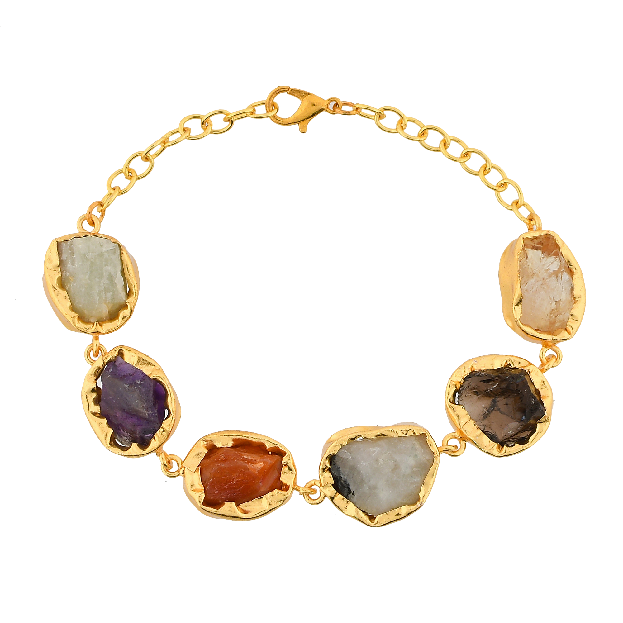 Brass Flash Gold Plating Bezel Necklace jewelry - DeKulture DKW-816-N