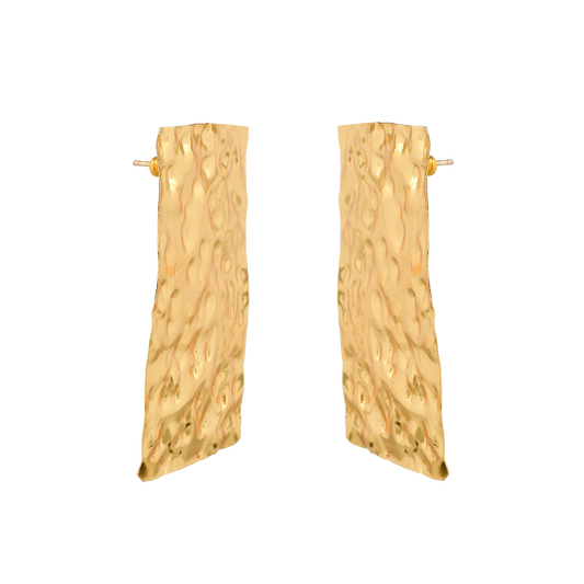 Beautiful Brass Tempest Stud Earring - DeKulture DKW-831-E