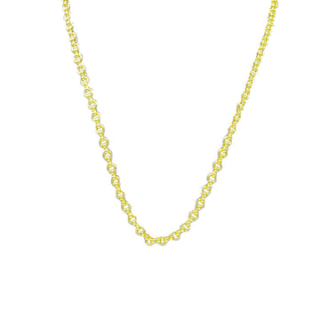 Rolo Brass Gold Plated Chain