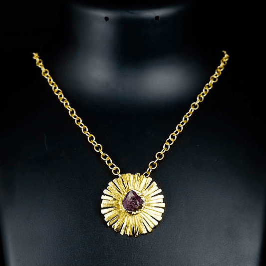 Aquamarine Floral Necklace Fashion jewelry - DeKulture DKW-821-N