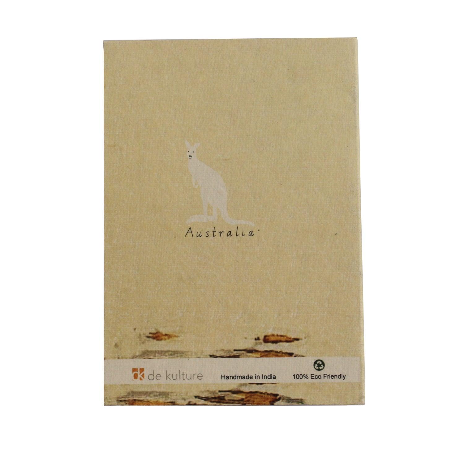 Australian Kangaroo Artwork Notebook - DeKulture DKW-1100-N