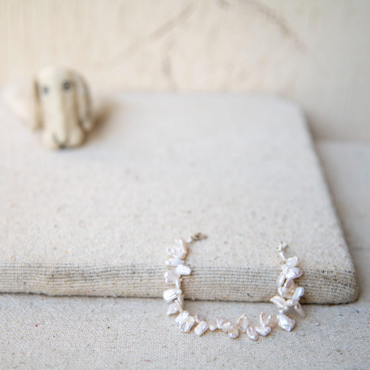 Baroque Pearl Silver Plated Chain Bracelet - DeKulture DKW-1487-BRJ