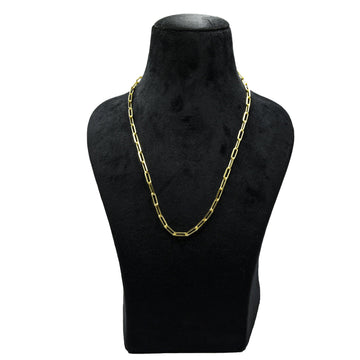 Big Paperclip Brass Gold Plated Chains For Gift - DeKulture DKW-1164-GLC