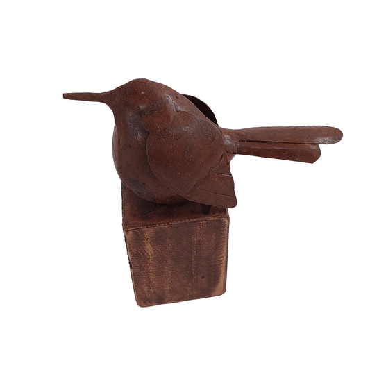 Bird On Stand Small Sculpture - DeKulture DKW-17152-RIF