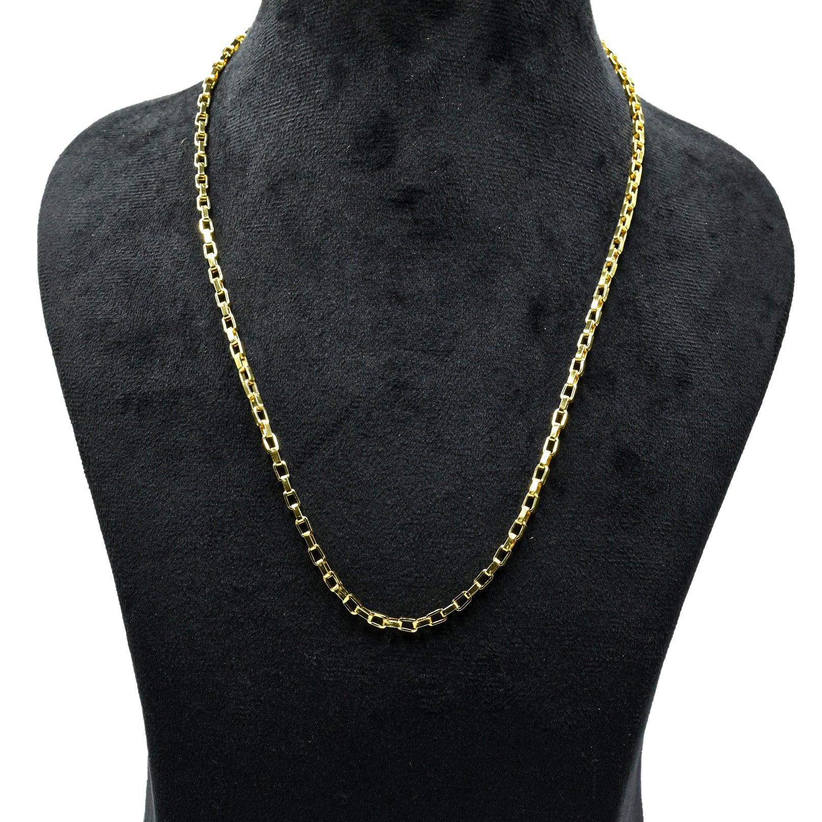 Box Brass Gold Plated Chains For Gift - DeKulture DKW-1161-GLC