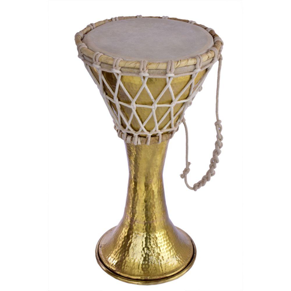 Brass Darbuka Hand Drum Instrument - DeKulture DKW-3027-I