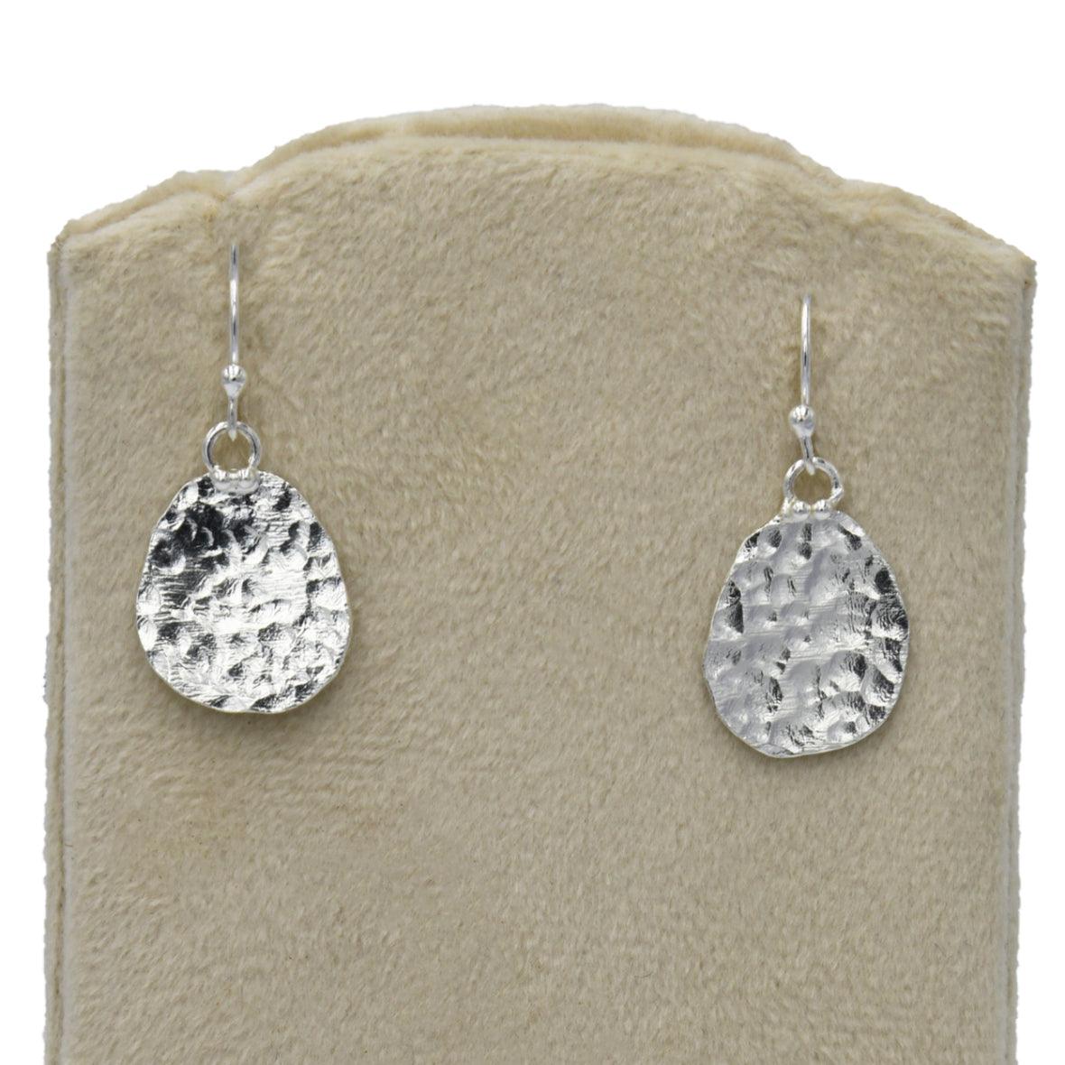 Disk Solid Silver Dangle Earring - DeKulture DKW-1302-SEJ