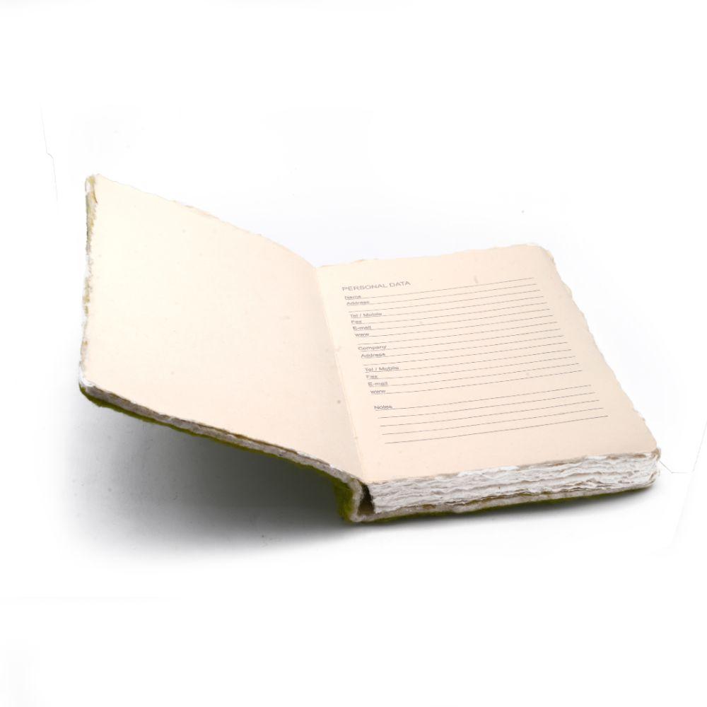 Felt Handmade Notebook Green - DeKulture DKW-1116-N