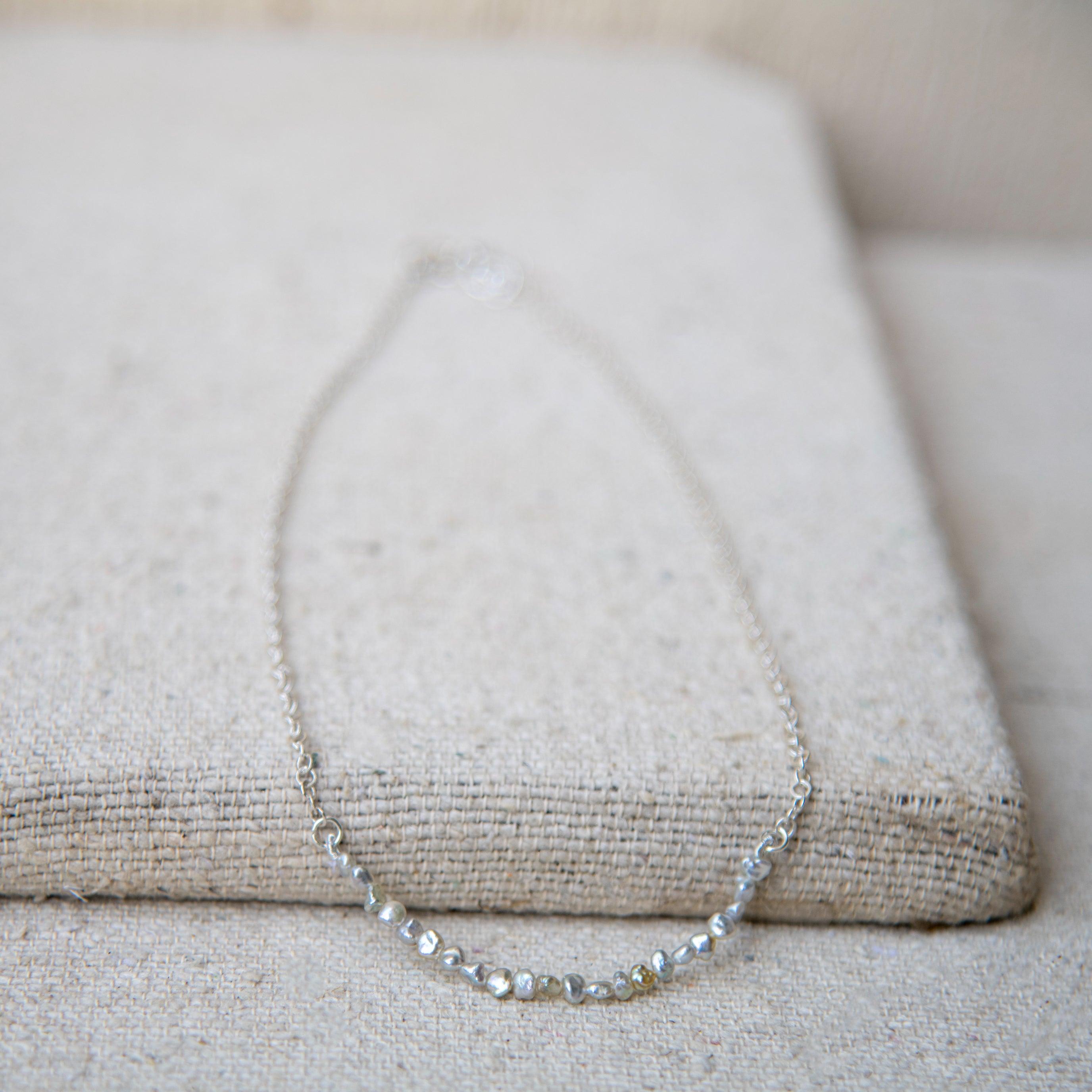 Freshwater Pearl Silver Plated Chain Necklace - DeKulture DKW-1483-NKJ