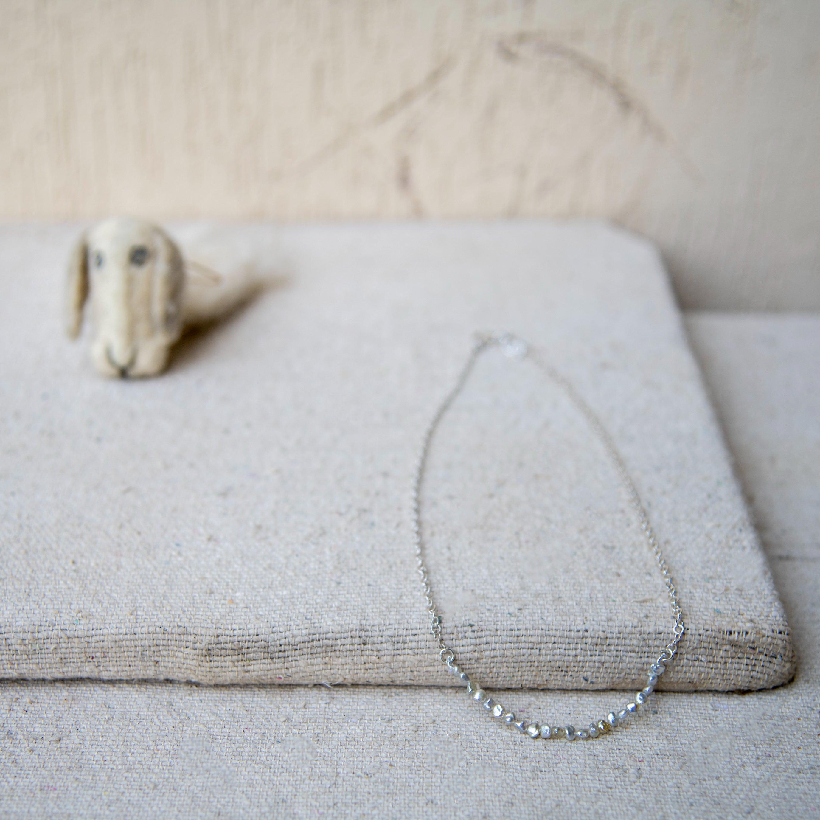 Freshwater Pearl Silver Plated Chain Necklace - DeKulture DKW-1483-NKJ