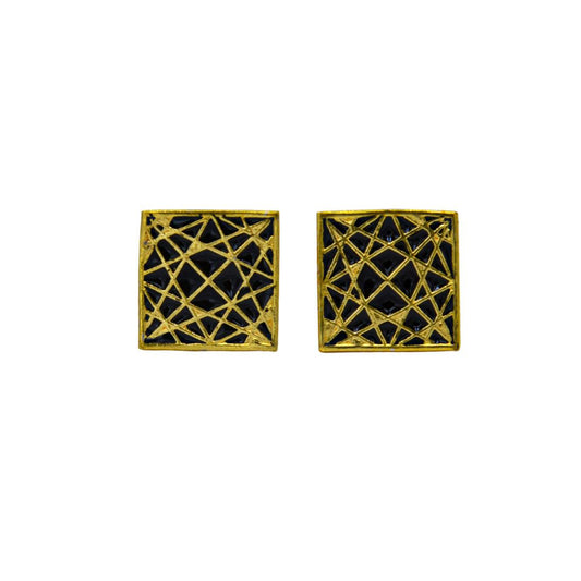 Gold Star Enameling Cufflinks - DeKulture DKW-1429-CFJ