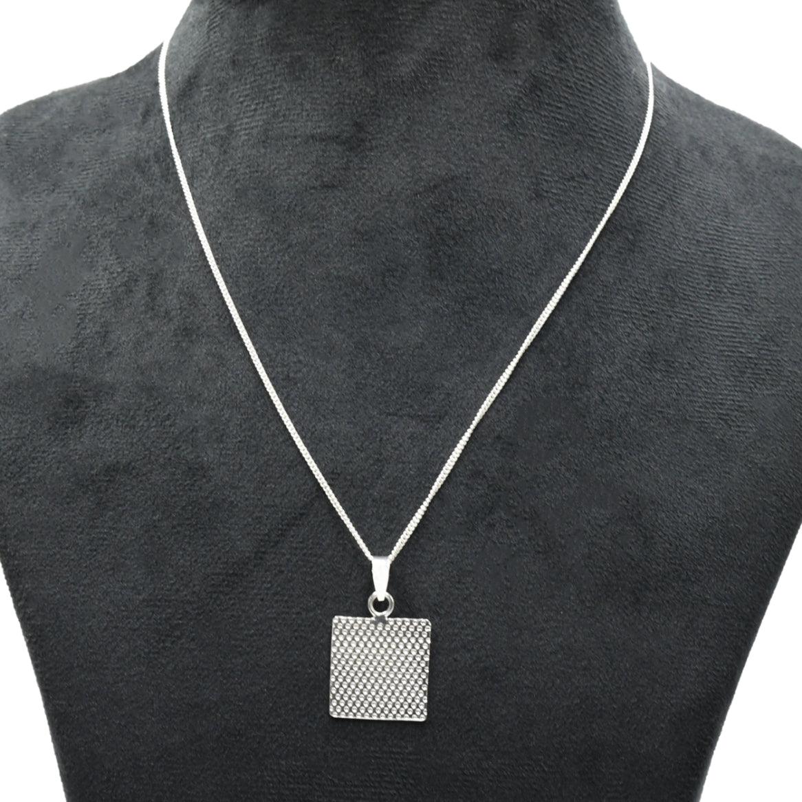 Hammered 925 Sterling Sliver Pendant - DeKulture DKW-1310-NKJ