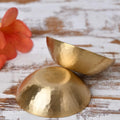 Hammered Brass Nut Bowls Set Of 2 - DeKulture DKW-8023-BA
