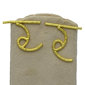 Hindi Alphabet "R" Brass Earring - DeKulture DKW-1339-SEJ