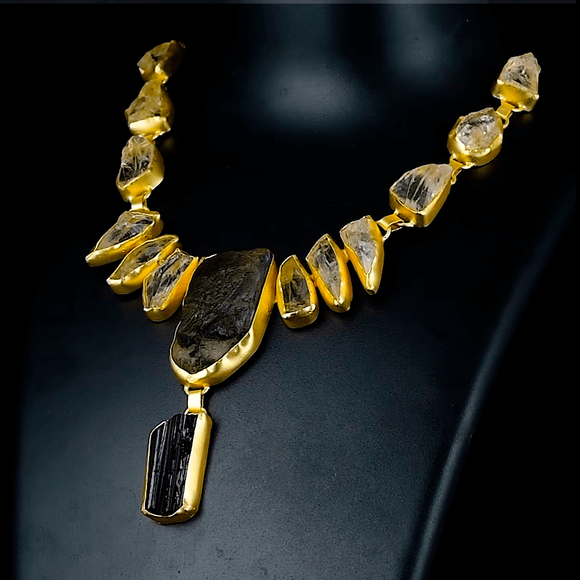 Natural Gemstone Handmade Pendant Necklace for Women - DeKulture DKW-1080-NKJ
