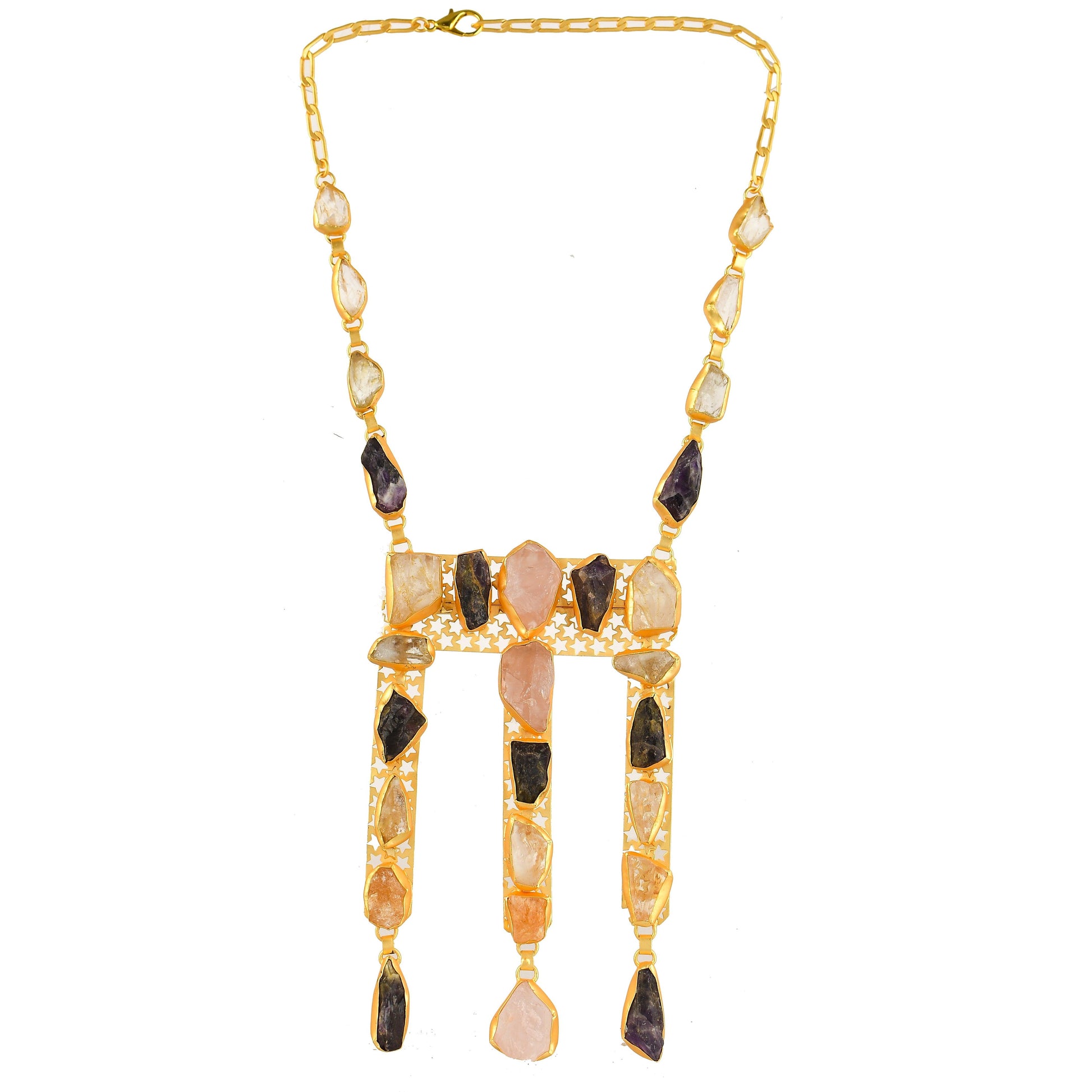 Natural Gemstone Necklace Fashion jewelry - DeKulture DKW-1045-NKJ