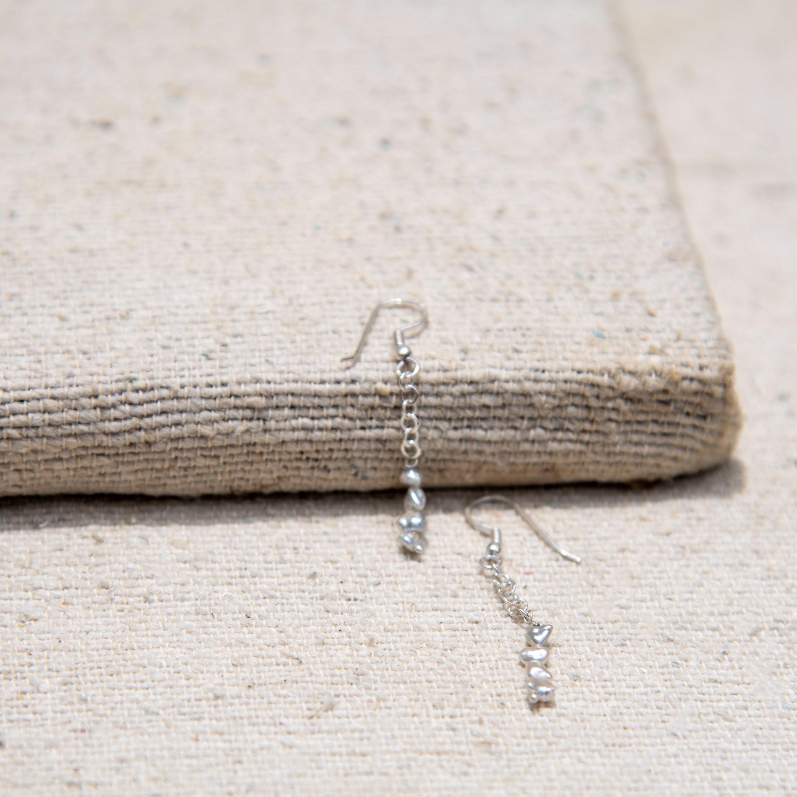 Pearl Dangler Silver Plated Hook Earring - DeKulture DKW-1457-SEJ