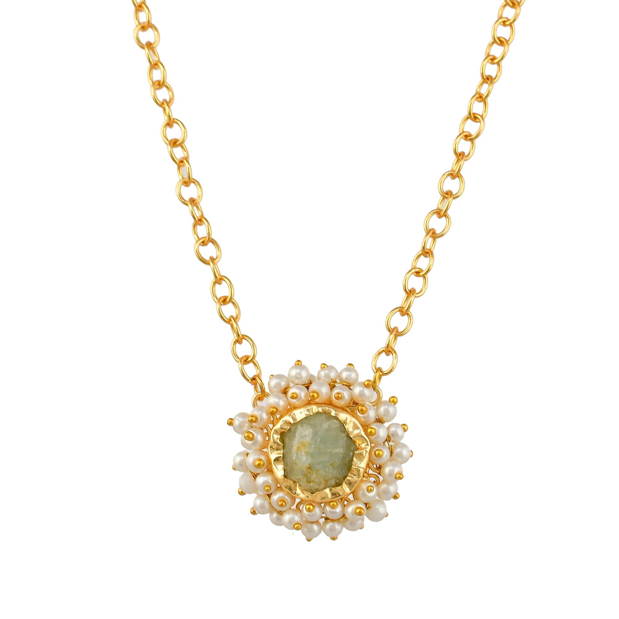 Pearl Floral Necklace Fashion jewelry - DeKulture DKW-824-N