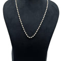 Peppercorn Texture Silver Plated Beads Necklace - DeKulture DKW-1490-SLC