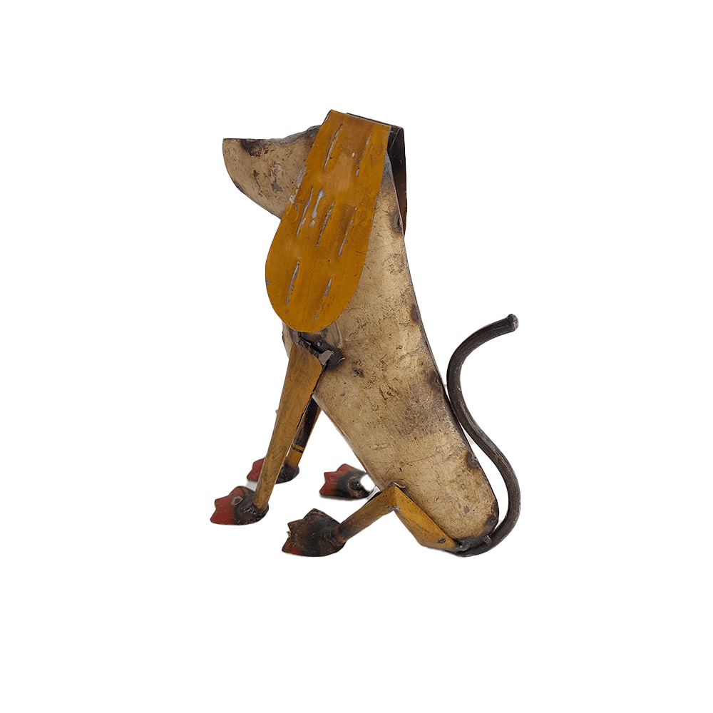 Recycled Dog Figurine Decorative - DeKulture DKW-17160-RIF