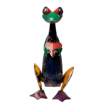 Recycled Frog With Heart Figurine - DeKulture DKW-17071-RIF