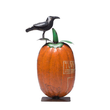 Recycled Pumpkin With Birds - DeKulture DKW-17085-RIF