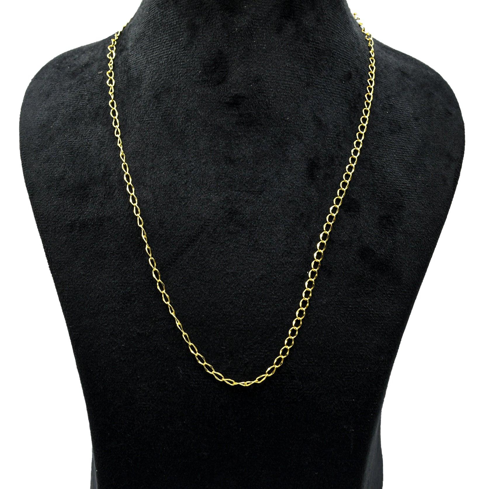 Square Brass Gold Plated Chains For Gift - DeKulture DKW-1169-GLC