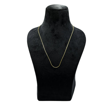 Tiny Paperclip Brass Gold Plated Chain
