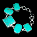 Turquoise Rough Gemstone Bracelet - DeKulture DKW-1071-BRJ