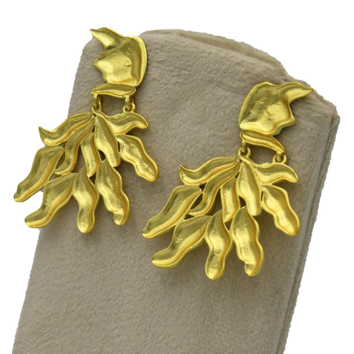 Under the leaf Spell Stud Earring - DeKulture DKW-1423-SEJ