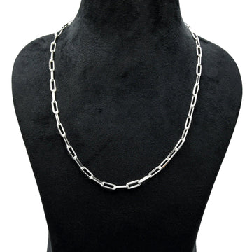 Uneven Brass Silver Plated Chains For Gift - DeKulture DKW-1143-SLC