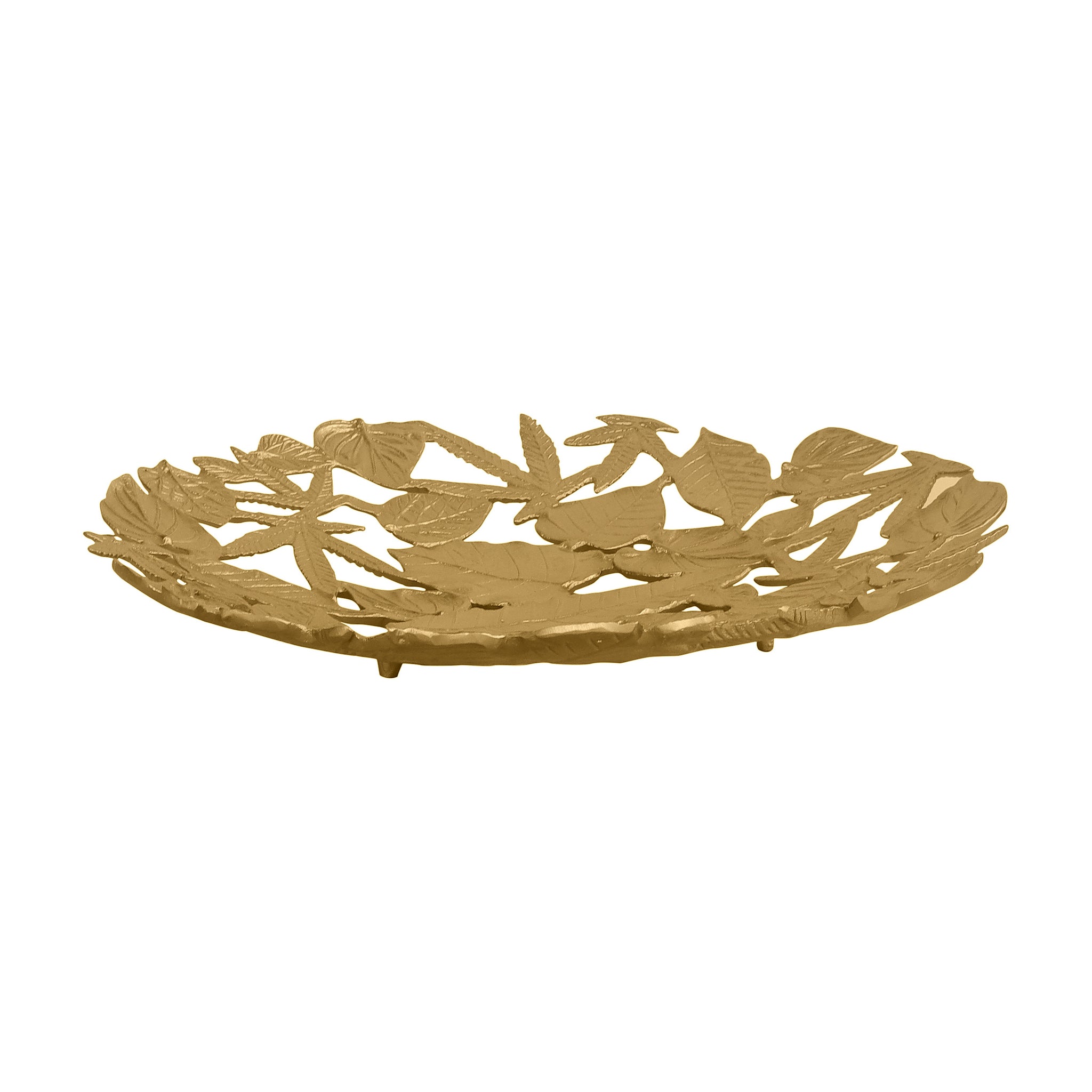 Handcrafted Leaves Centerpiece(Gold) Big Round
