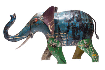 Recycled Iron Elephant (Big)